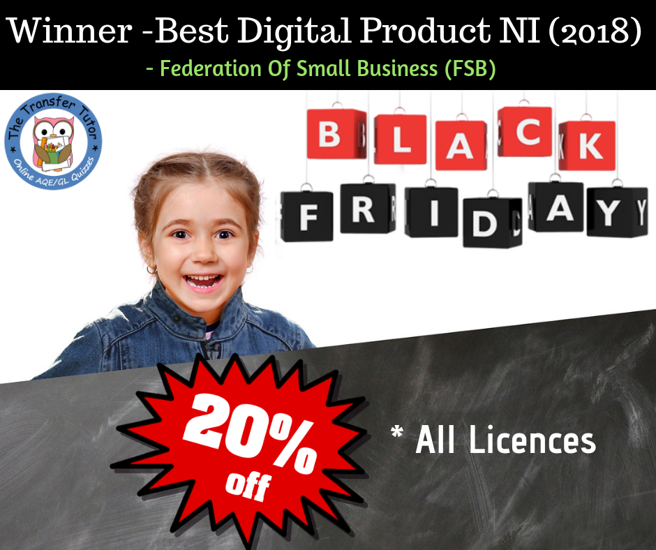 BLACK FRIDAY - 20% OFF ALL LICENCES - The Transfer Tutor